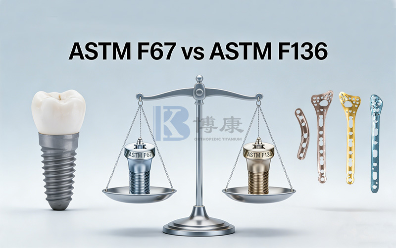 ASTM F67 vs ASTM F136: Átfogó útmutató az orvosi titán anyagokhoz